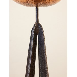 Bougeoir brutaliste en cuivre n°71