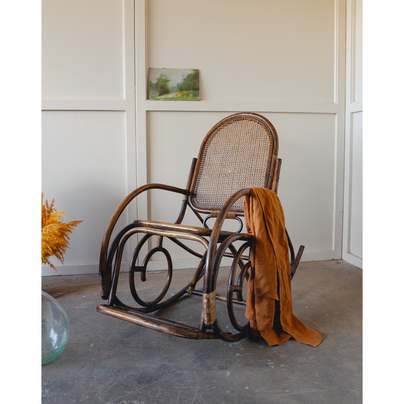 Alibert, le rocking-chair en bambou n°58