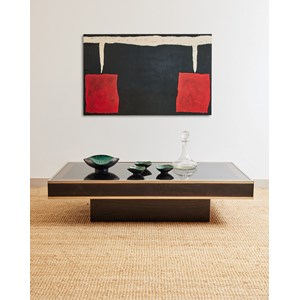 Table basse en verre fumé n°804