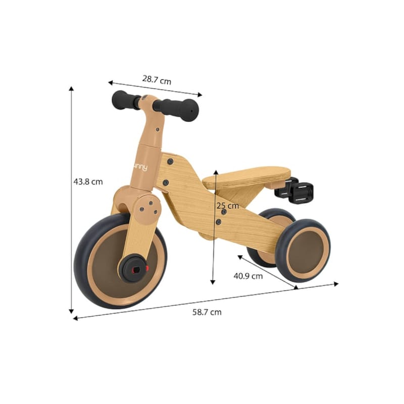 Porteur-tricycle bois 2-en-1 1000 (Sunny) - Image 1