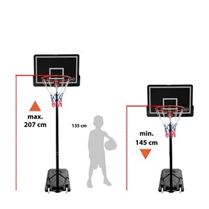 Panier basket pro réglable 145-207 cm