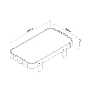 Mini table air hockey 3 ft chêne