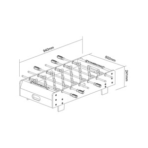Mini babyfoot - 3 ft - noir
