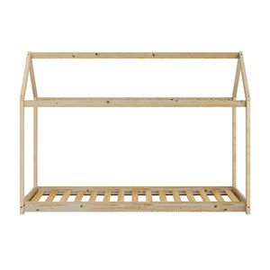 Lit zoey cabane naturel + matelas