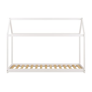 Lit zoey cabane blanc + matelas