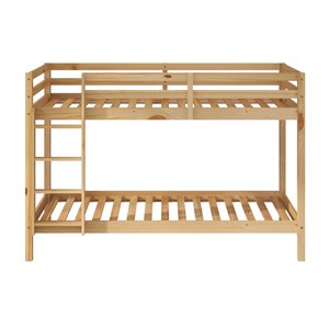 Lit superposé jip naturel + matelas