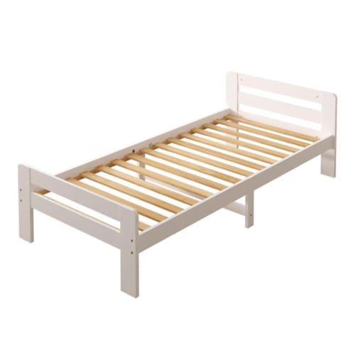 Sunny - Lit enfant blanc, sans matelas, 205,5 x 98 x 61 cm