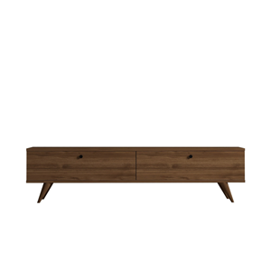 Poly meuble tv 160cm avec deux placards noyer