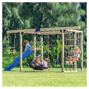 Structure boris toboggan bleu