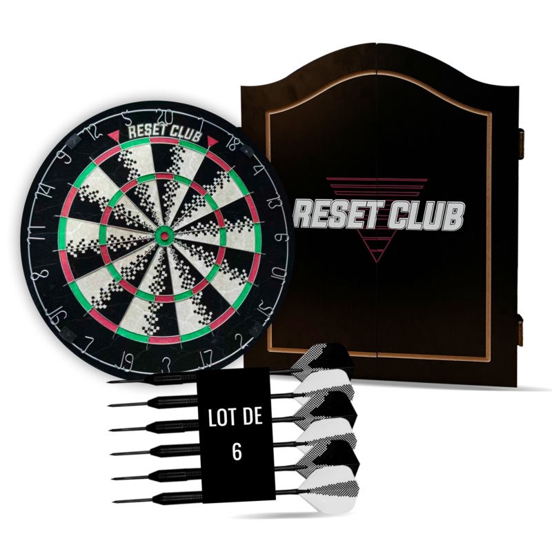 Kit complet armoire & jeu de fléchettes - reset club®