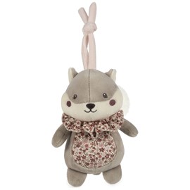 Peluche musicale écureuil cherry fleurs