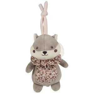 Peluche musicale écureuil cherry fleurs
