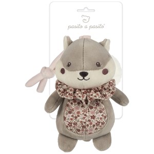 Peluche musicale écureuil cherry fleurs