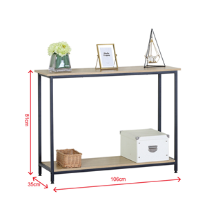 Doora console rectangle 106x35cm chêne