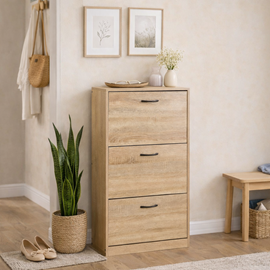 Talli meuble à chaussures 116x60cm chêne