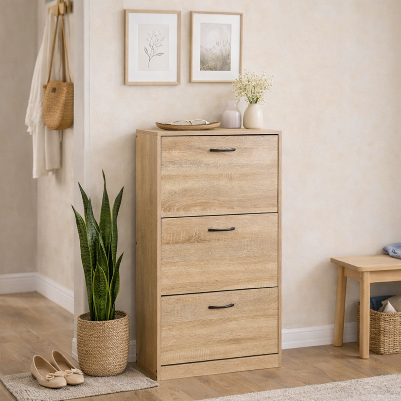 Talli meuble à chaussures 116x60cm bois