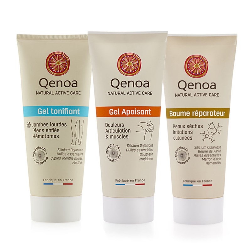 Qenoa - Le kit essentiel au silicium organique pour le corps