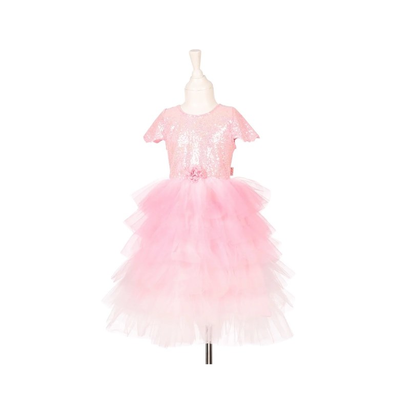 Robe garance 5-7 ans rose