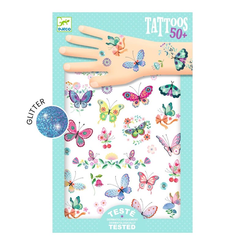 Tatouage papillons de reve - djeco