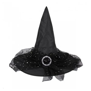 Chapeau sorciere avec broche