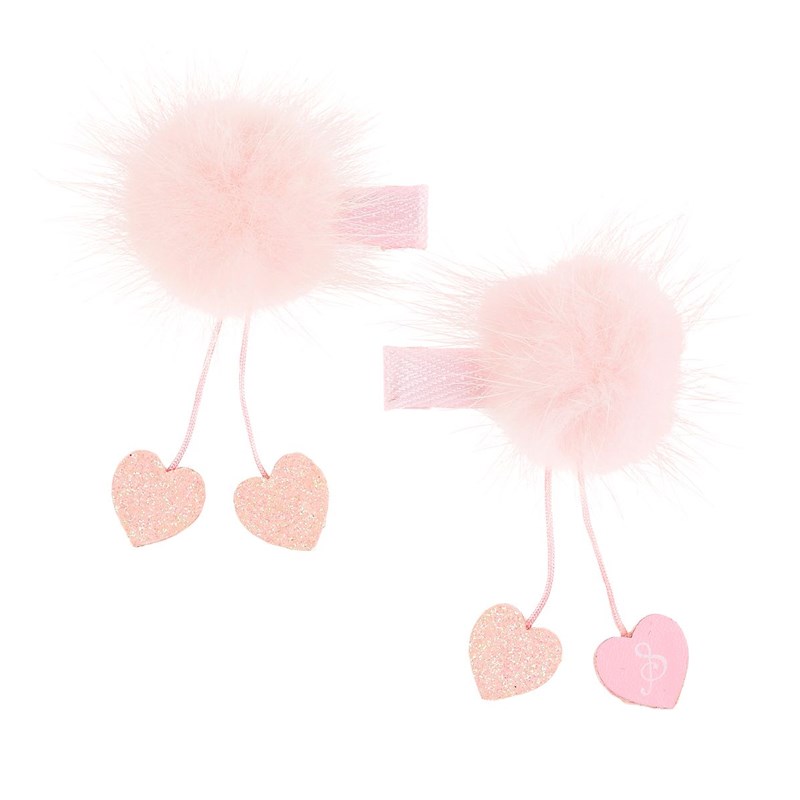 Pince a cheveux rose poudre