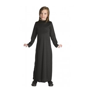 Costume diy robe noir sorciere 4-6 ans
