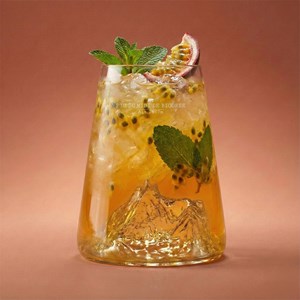 Verre design topographic : pic de midi de bigorre
