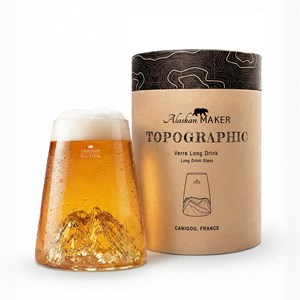 Verre design topographic : canigou
