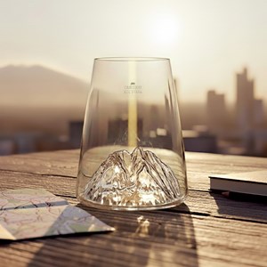 Verre design topographic : canigou