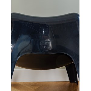 Paire de chaises ikea en plastique noir n°1293