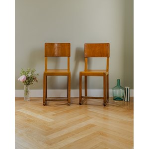 Paire de chaises en bois n°1006
