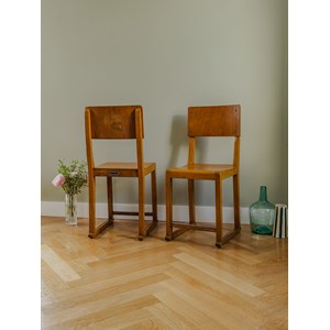 Paire de chaises en bois n°1006