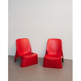 Paire de fauteuils en fibre de verre n°871