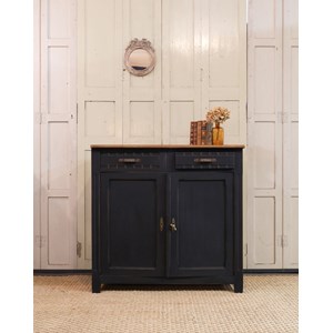 Buffet peint en bois noir n°692