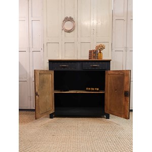 Buffet peint en bois noir n°692