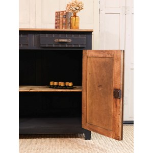 Buffet peint en bois noir n°692