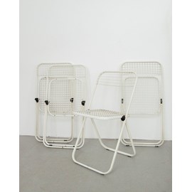 Lot de 4 chaises pliantes en métal n°1296