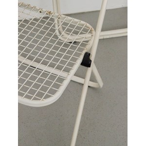 Lot de 4 chaises pliantes en métal n°1296