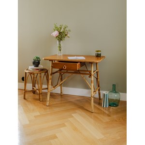 Bureau vintage en rotin n°555
