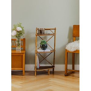 Gaëlle, l'étagère d'angle en rotin n°714