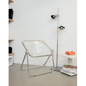 Fauteuil plona en plexi et métal n°872