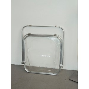 Fauteuil plona en plexi et métal n°872