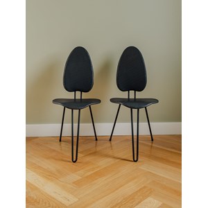 Alma, la paire de chaises noires n°1291