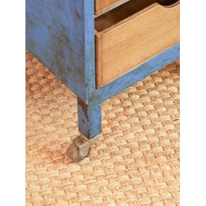 Meuble à tiroirs en métal et bois n°60