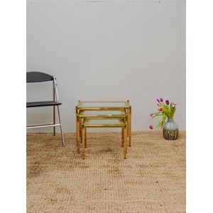 Tables gigognes dorées n°140