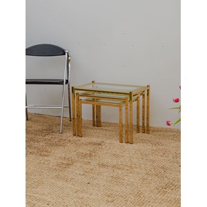 Tables gigognes dorées n°140