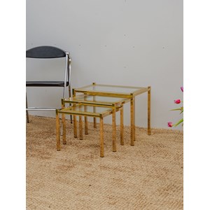 Tables gigognes dorées n°140