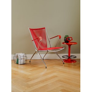 Chaise en scoubidou rouge n°1292