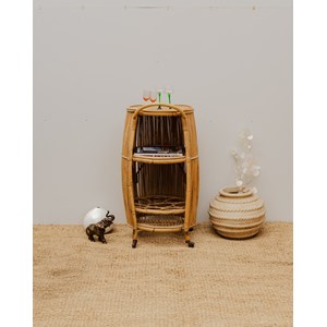 Desserte bar en rotin n°172