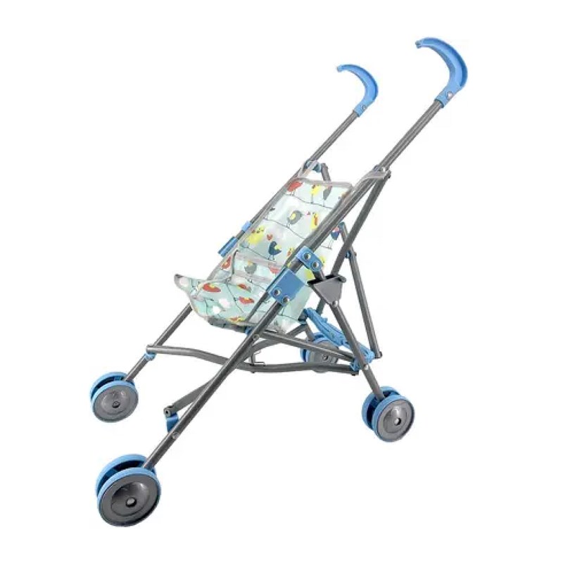 Mgm - Poussette canne en tissu bleu 54 cm